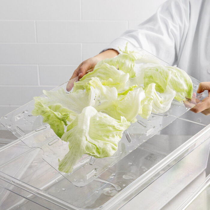 Cambro Polikarbon Küvet Dip Süzgeç Şeffaf 10CWD135 - 5
