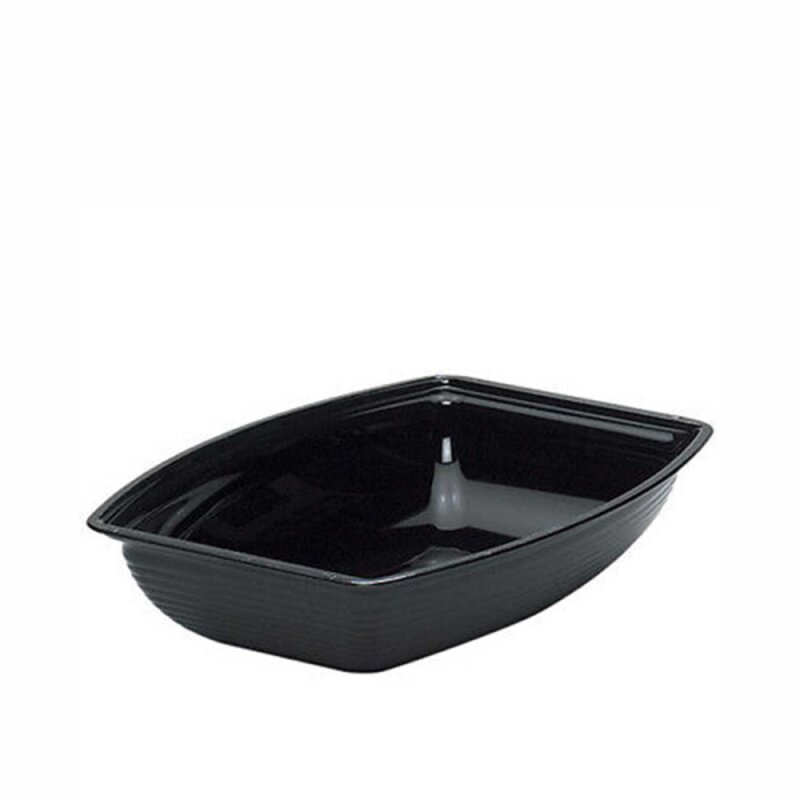 Cambro Polikarbon Çizgili Dikdörtgen Kase Siyah 492*362*120 mm RSB1419CW110 - 1