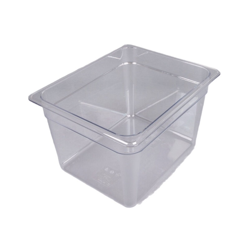 Cambro Camwear Polikarbon İki Bölmeli Küvet Şeffaf Gn1/2 11.7lt. 28CW135 - 1