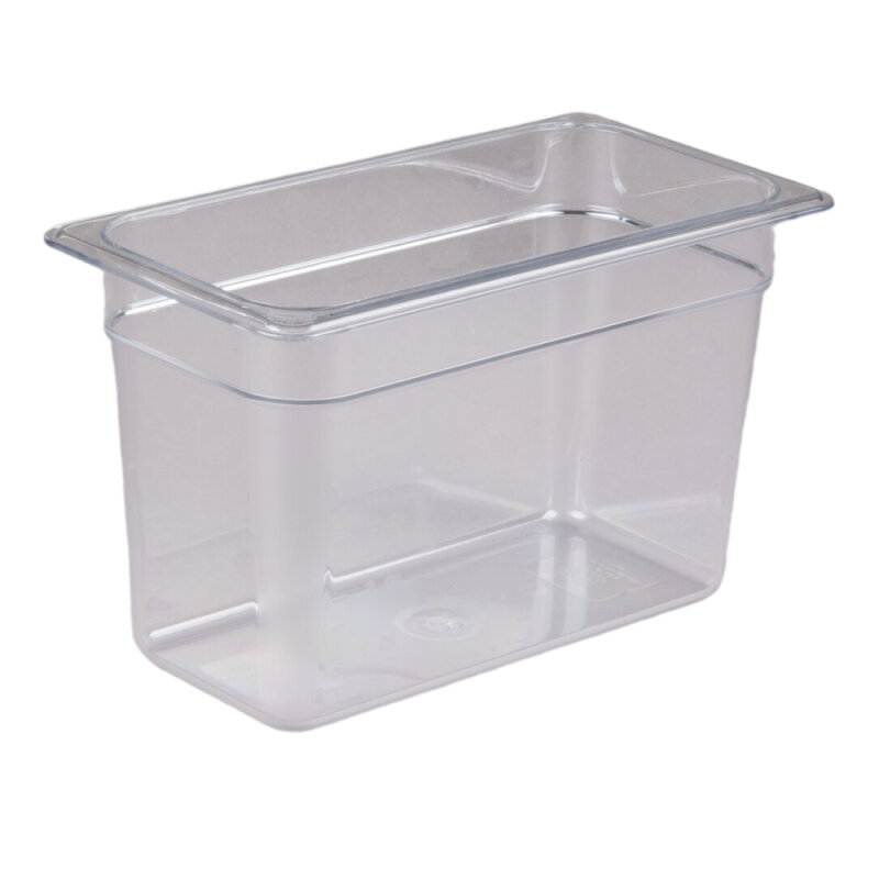 Cambro Camwear Polikarbon Üç Bölmeli Küvet Şeffaf Gn1/3 6.9 lt. 38CW135 - 1