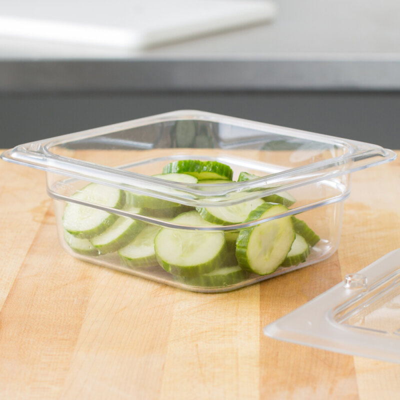 Cambro Camwear Polikarbon Altı Bölmeli Küvet Şeffaf Gn1/6 1 lt. 62CW135 - 2