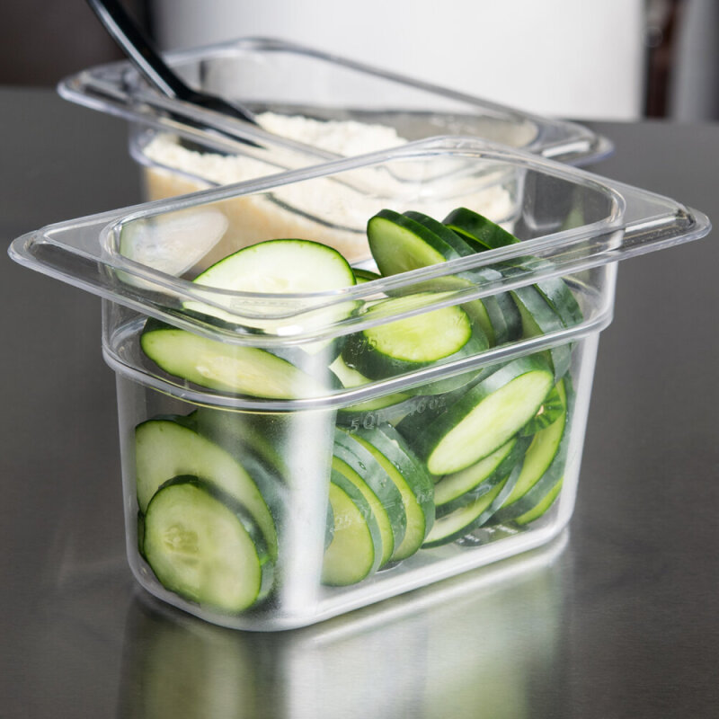 Cambro Polikarbon 1/9 Gn Küvet Şeffaf 0.85 lt. 94CW135 - 2