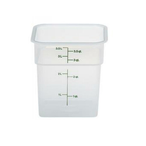Cambro Polipropilen Ölçekli Saklama Kabı Yarı Saydam 3.8 lt. 4SFSPP190 - CAMBRO