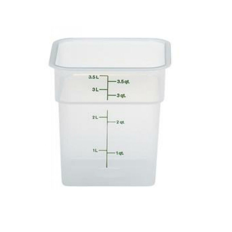 Cambro Polipropilen Ölçekli Saklama Kabı Yarı Saydam 3.8 lt. 4SFSPP190 - 1