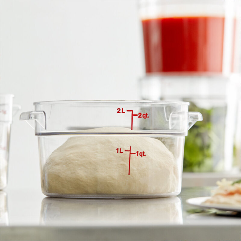 Cambro Polikarbon Daire Saklama Kabı Şeffaf 1.9 lt. RFSCW2135 - 3