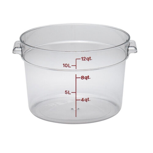 Cambro Polikarbon Daire Saklama Kabı Şeffaf 11.4 lt. RFSCW12135 - CAMBRO