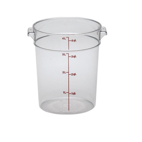Cambro Polikarbon Daire Saklama Kabı Şeffaf 3.8 lt. RFSCW4135 - CAMBRO
