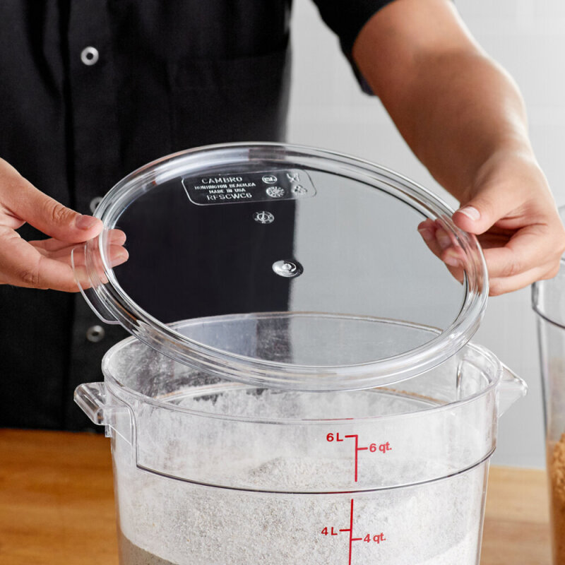 Cambro Polikarbon Daire Saklama Kabı Kapak Şeffaf 5.7 ve 7.6 lt. ile uyumlu RFSCWC6135 - 2