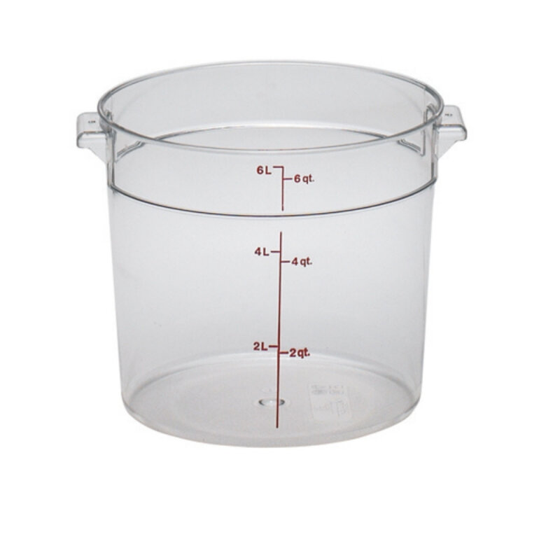 Cambro Polikarbon Daire Saklama Kabı Şeffaf 5.7 lt. RFSCW6135 - 1