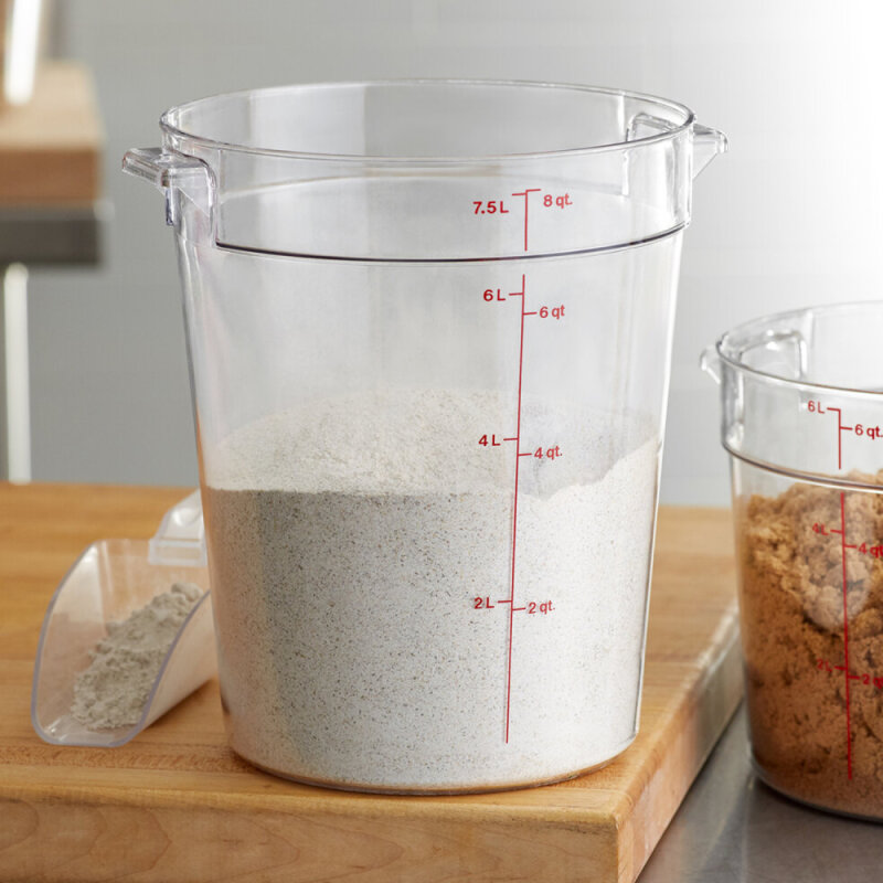 Cambro Polikarbon Daire Saklama Kabı Şeffaf 7.6 lt. RFSCW8135 - 3