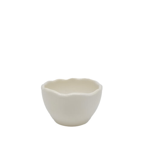 Tulu Porselen Caves Minimal Kase 8 cm Krem CVS08KS00 - TULU PORSELEN