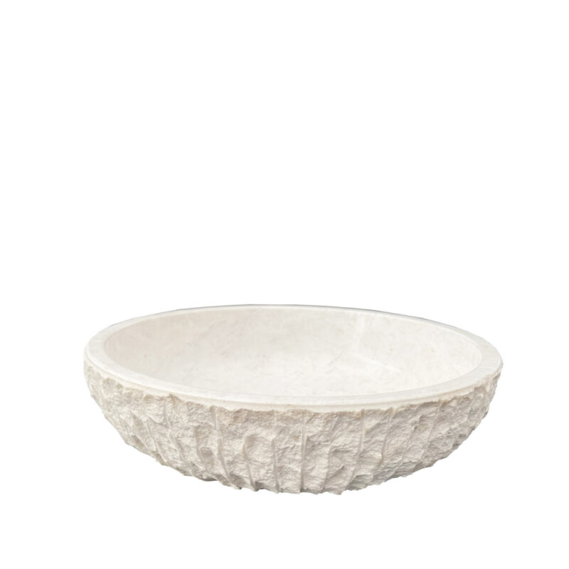 Matgusto Cremo Tarama Yuvarlak Kase Cremo Q:22 Cm H: 6,5 Cm M262C22 - 1