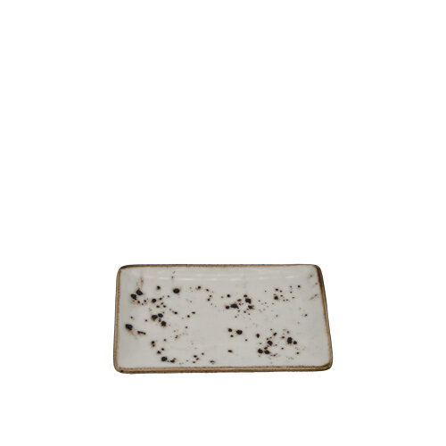 Zest Porcelain Dikdörtgen Kayık 14X8,5Cm -Paris Krem - ZEST PORCELAIN