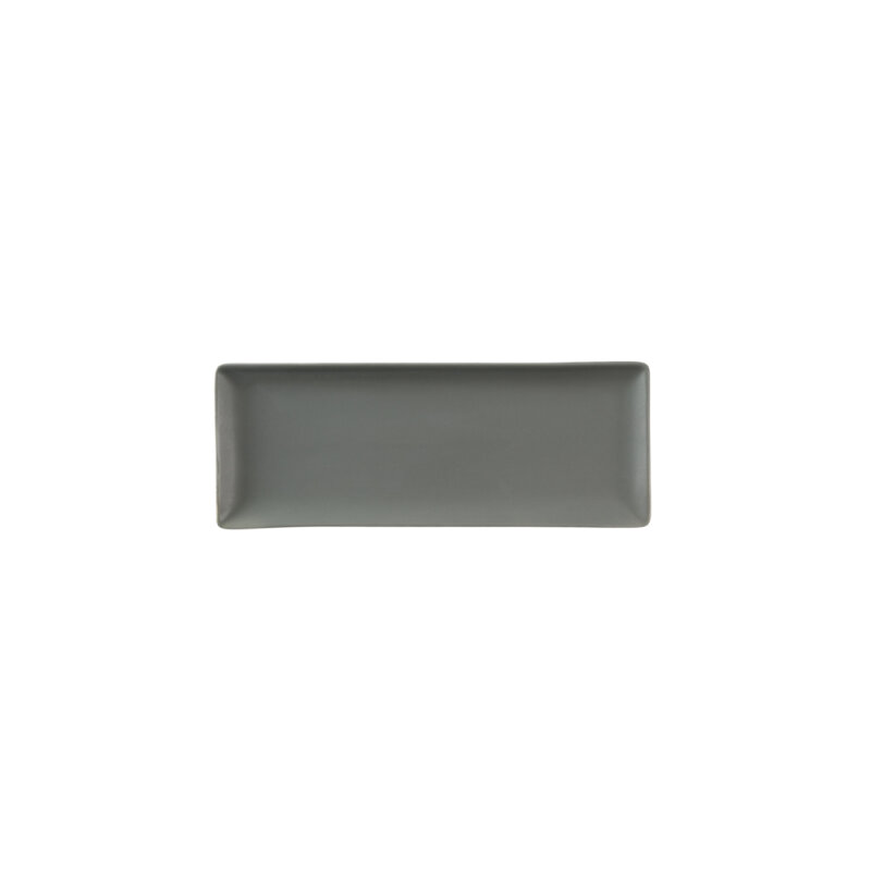 Zest Porcelain Dikdörtgen Kayık 14X8,5Cm -Velour Gri - 1