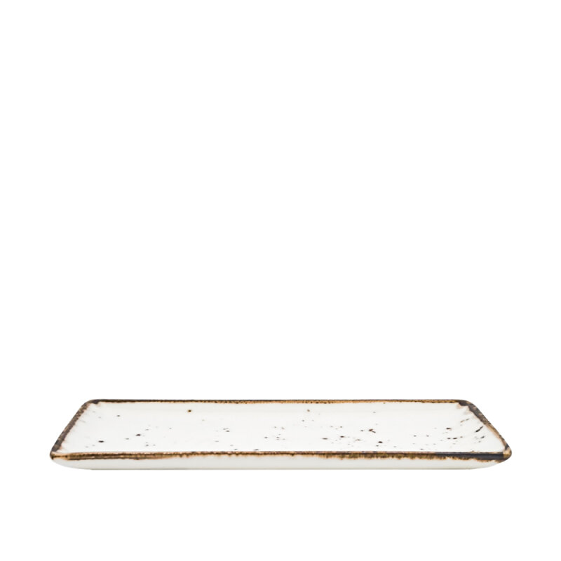 Zest Porcelain Dikdörtgen Kayık 22X10Cm -Paris Krem - 1