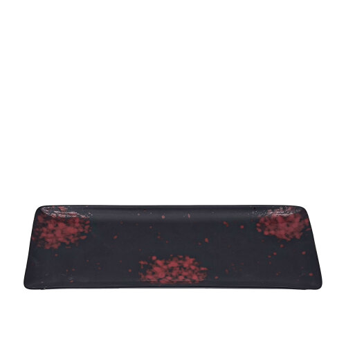 Zest Porcelain Dikdörtgen Kayık 31X12Cm -Oxy Red - ZEST PORCELAIN