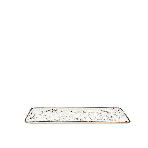 Zest Porcelain Dikdörtgen Kayık 31X12Cm -Paris Krem - ZEST PORCELAIN