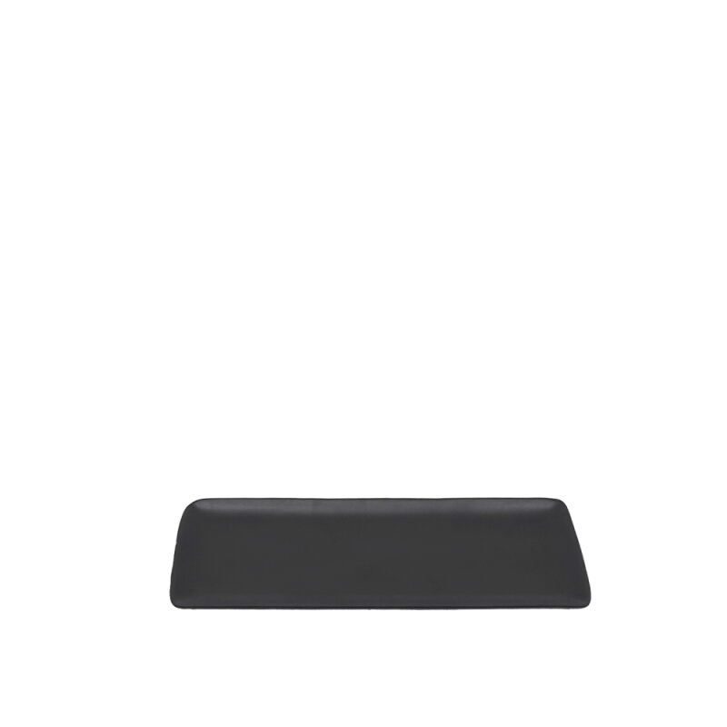 Tulu Porselen Dikdörtgen Kayık 31X12cm - Saten 64 Siyah DD31X12DKYST64 - 1