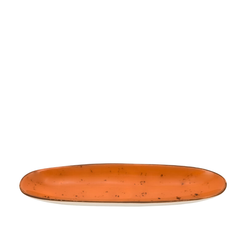 Zest Porcelain Ege Kayık Tabak 32 X 9,5 Cm-Paris Turuncu - 1