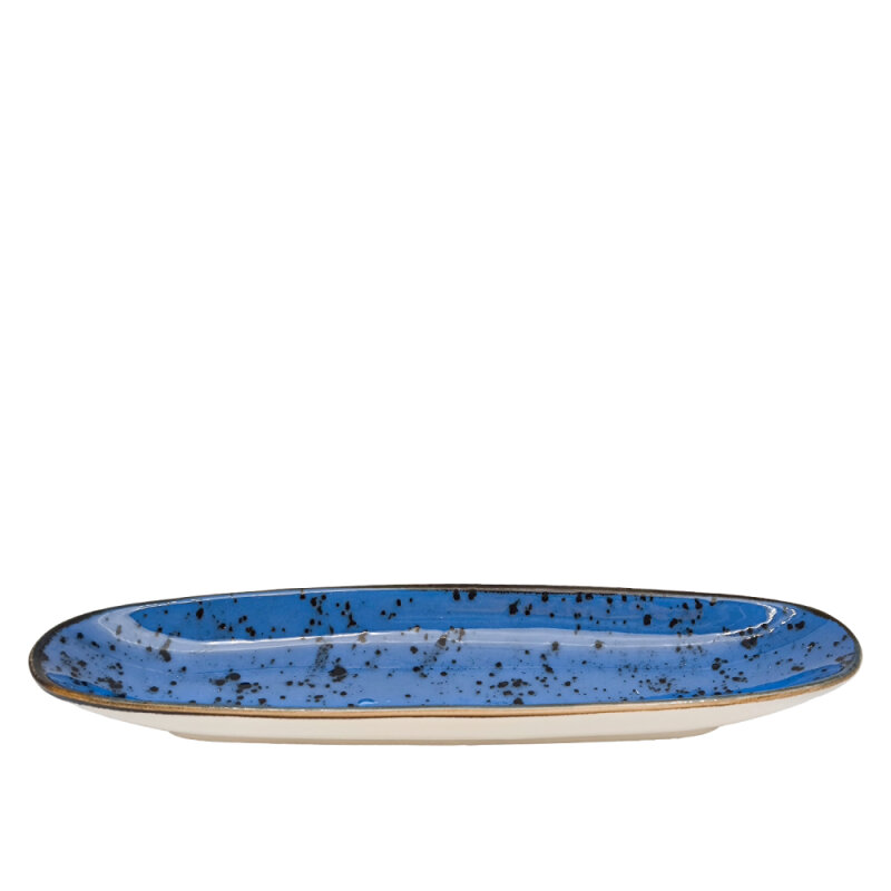 Zest Porcelain Ege Kayık Tabak 32 X 9,5 Cm-Paris Mavi - 1