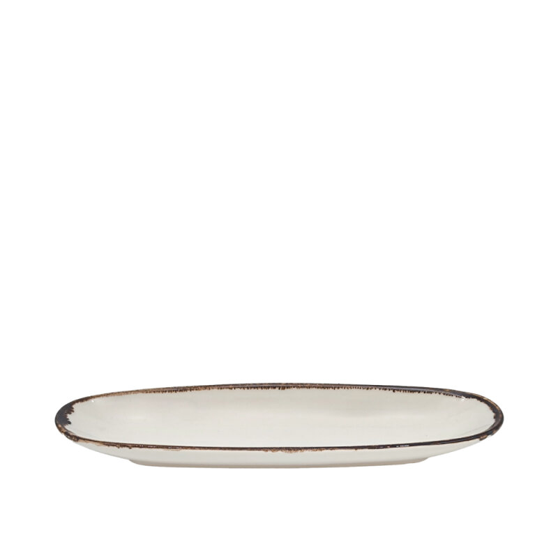 Zest Porcelain Ege Kayık Tabak 32X9,5cm - Chocolate EGE32OKYCT47 - 1