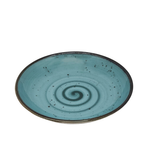 Zest Porcelain Elegance Çukur Tabak 23Cm -Paris Turkuaz - ZEST PORCELAIN