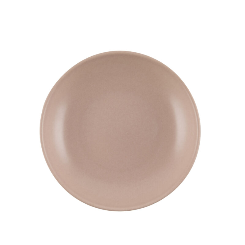 Zest Porcelain Elegance Çukur Tabak 25Cm -Velour Pudra - 1