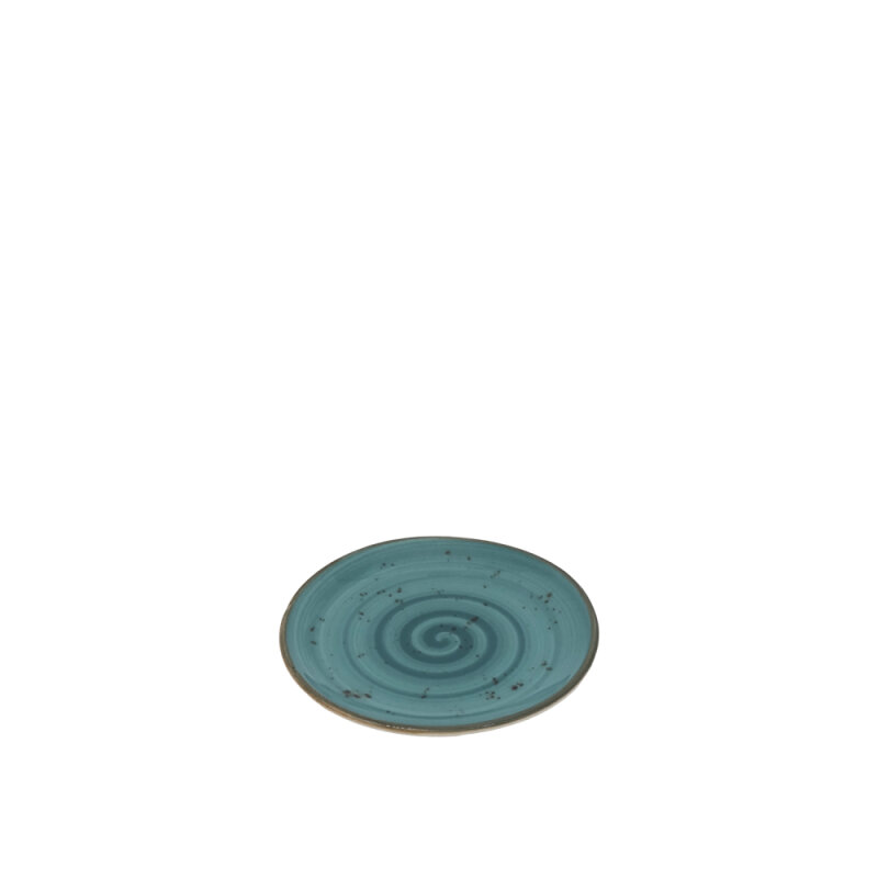 Zest Porcelain Elegance Düz Tabak 15Cm -Paris Turkuaz - 1