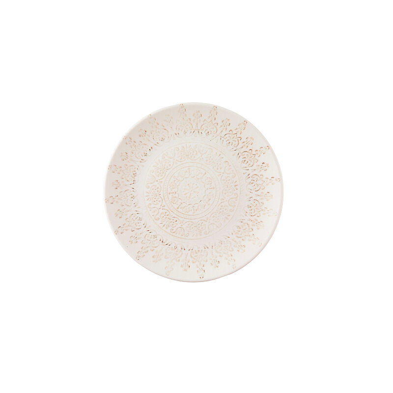 Zest Porcelain Elegance Düz Tabak 19 cm - Whisper - 1