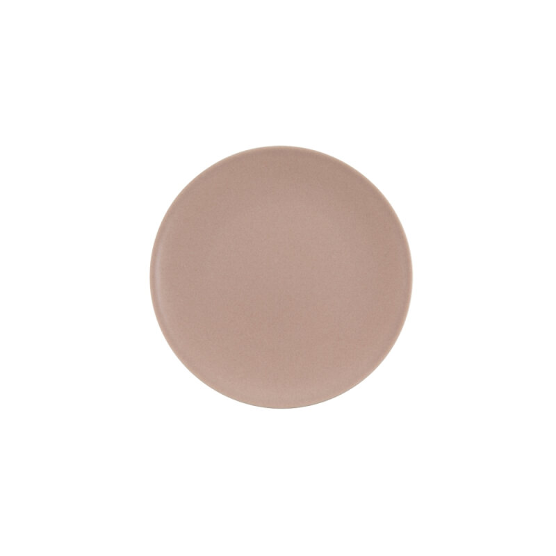 Zest Porcelain Elegance Düz Tabak 19Cm -Velour Pudra - 1