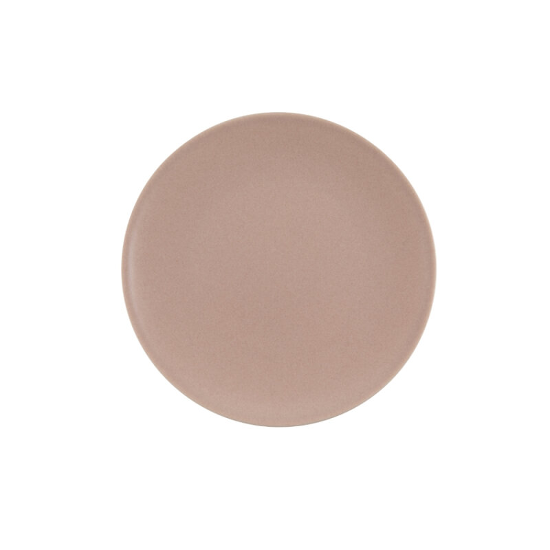 Zest Porcelain Elegance Düz Tabak 21 Cm-Velour Pudra - 1