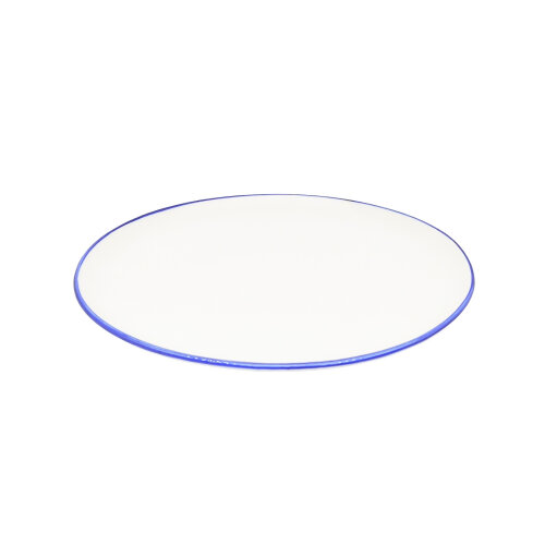 Zest Porcelain Elegance Düz Tabak 21Cm-Riva Mavi - ZEST PORCELAIN