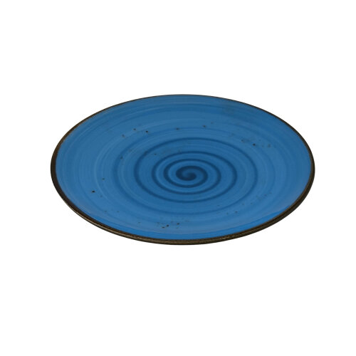 Zest Porcelain Elegance Düz Tabak 25 Cm-Paris Mavi - ZEST PORCELAIN