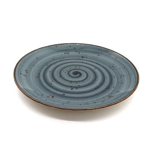 Zest Porcelain Elegance Düz Tabak 27 Cm-Paris K.Mavi - ZEST PORCELAIN