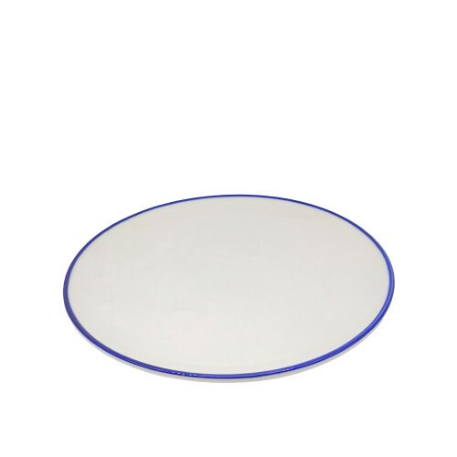 Zest Porcelain Elegance Düz Tabak 27Cm -Riva Mavi - ZEST PORCELAIN