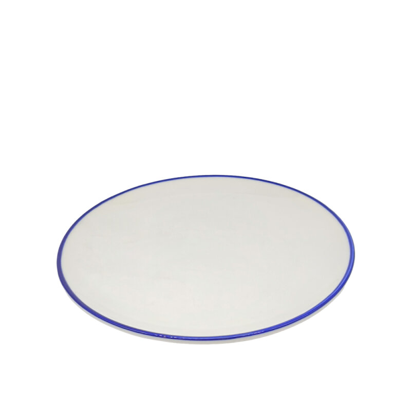Zest Porcelain Elegance Düz Tabak 27Cm -Riva Mavi - 1