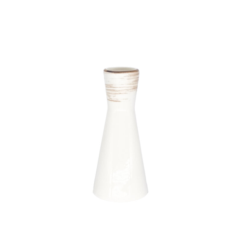 Zest Porcelain Elegance Vazo 15 Cm -Tokyo Kahve - 1