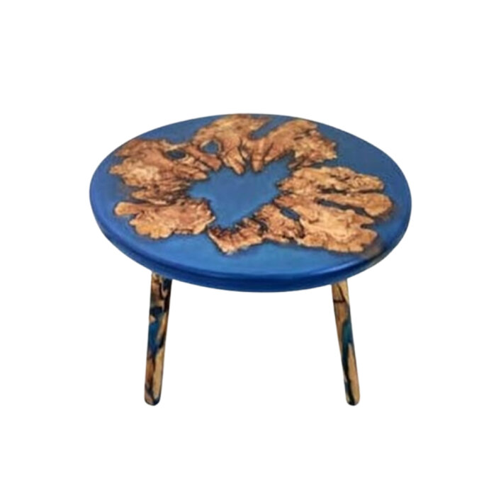 Zeytiniz Epoksi Yuvarlak Sehpa80 Cm Çap Kalinlik 33,5Cm - 1