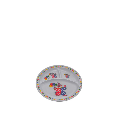 Evren Melamin Bölmeli Mama Tabak 21 cm - EVREN PLASTİK