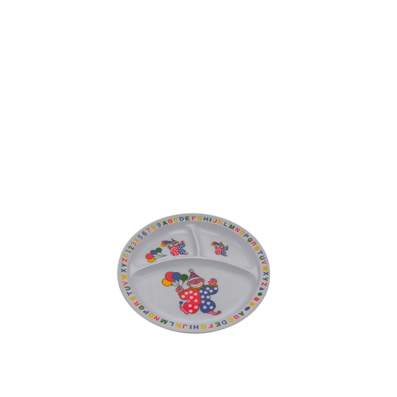 Evren Melamin Bölmeli Mama Tabak 21 cm - 1