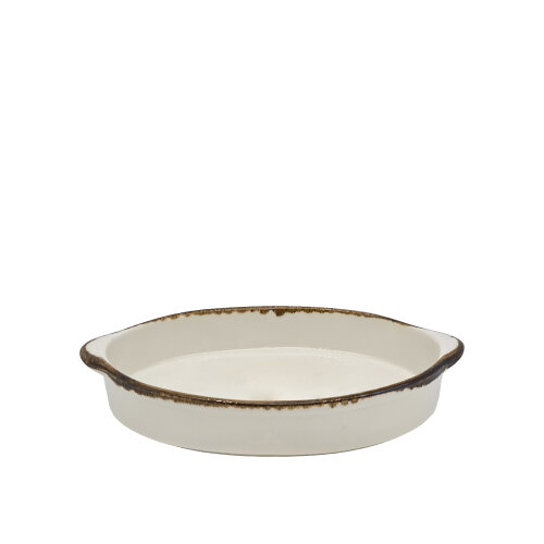 Zest Porcelain Fırın Kabı Oval ( 20X28cm)-Chocolate OV28FKCT47 - ZEST PORCELAIN