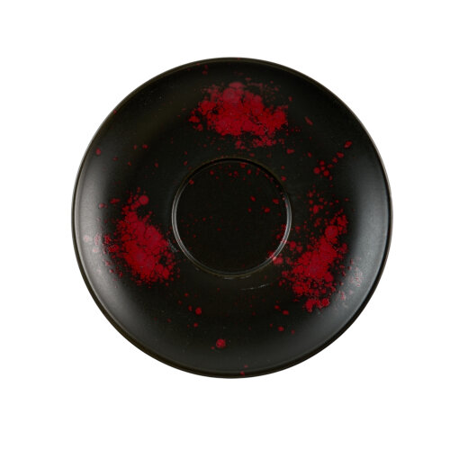 Zest Porcelain Flat Çay Fincan Tabağı -Oxy Red - ZEST PORCELAIN
