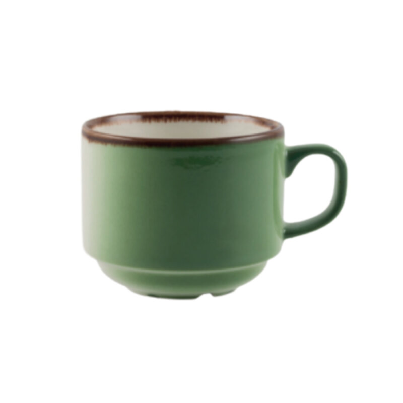 Zest Porcelain Flat Çay Fincanı 200Cc -Volta Çağla - 1