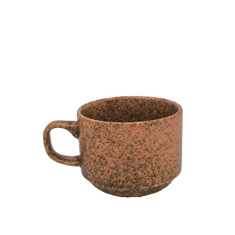 Zest Porcelain Flat Çay Fincanı 200Cc -Element Red - 1