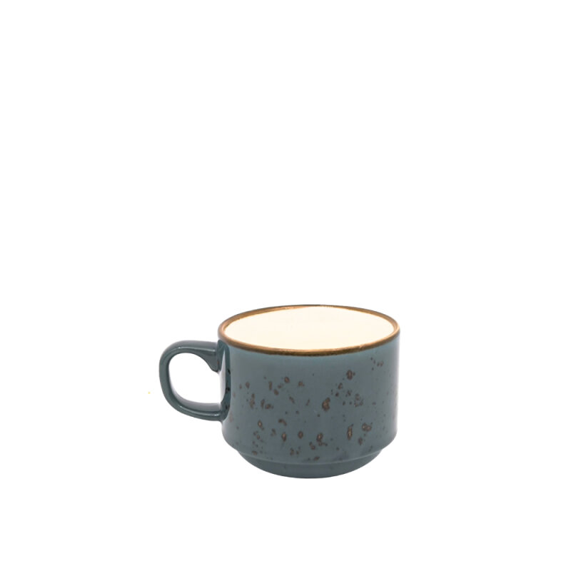 Zest Porcelain Flat Çay Fincanı 200Cc-Paris K.Mavi - 1
