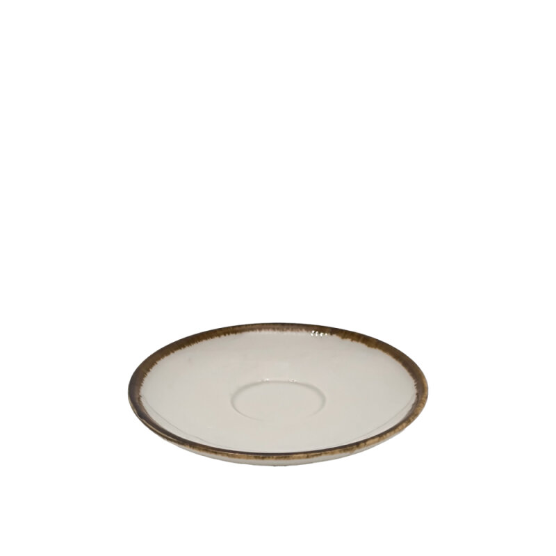 Zest Porcelain Flat Kahve Fincan Tabağı - Chocolate FLT01KTCT47 - 1
