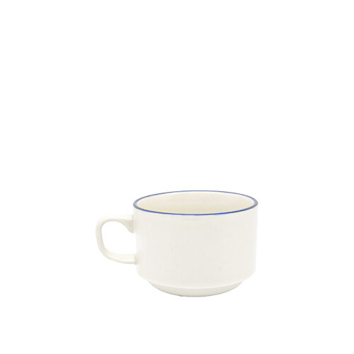 Zest Porcelain Flat Nescafe Fincan-Riva Mavi - ZEST PORCELAIN