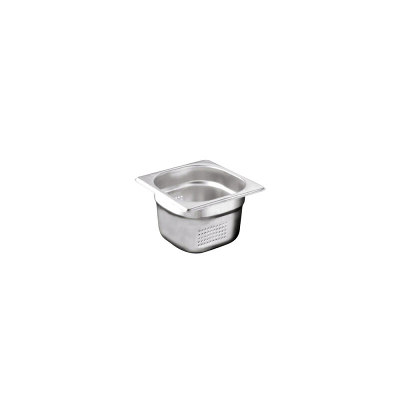 Kayalar Çelik Gnp 1/6 100 Delikli Gastronom Küvet17,6X16,2 Cm 1,6 Ltr - 1