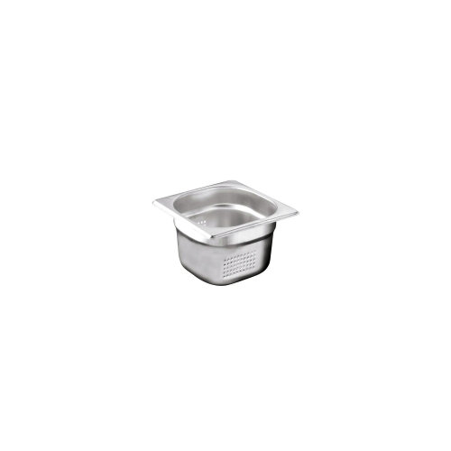 Kayalar Çelik Gnp 1/6 150 Delikli Gastronom Küvet 17,6X16,2 Cm 2,4 L - KAYALAR ÇELİK