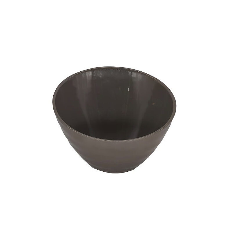 Gri Melamin Açılı Kase 23X15 Cm - 1
